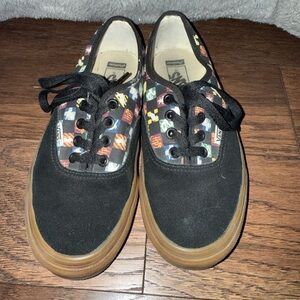 Vans Black Sneakers with Harry Potter patterns
